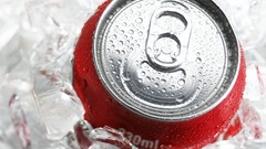 Macro ice soda cans