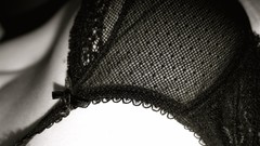 Macro monochrome lingerie bra boobs greyscale