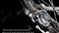 Macro night light silver flash disc rear roads Bicycles bokeh 