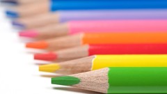 Macro Pencils white background colors 2007 colored pencils