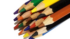 Macro Pencils white background colors colored pencils 2006