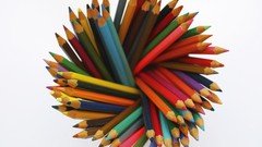 Macro Pencils white background colors colored pencils 2014