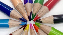 Macro Pencils white background colors colored pencils