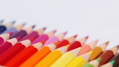 Macro Pencils white background colors colored pencils