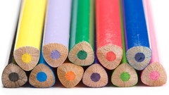 Macro Pencils white background colors colored pencils