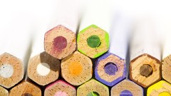 Macro Pencils white background colors colored pencils