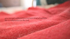 Macro sadness Typography Lyrics fabric Gotye