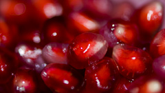 Macro seeds close-up pomegranate