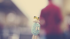 Macro sheep Objects blurred