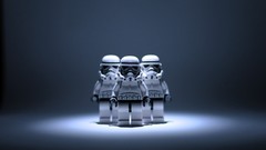 Macro star wars stormtroopers Legos toys (children)