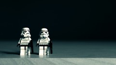 Macro star wars stormtroopers Legos toys (children)