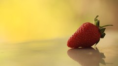 Macro strawberries fruits