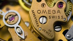 Macro switzerland mechanical gear wheels Omega watches