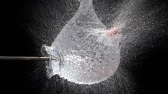 Macro water drops splashes