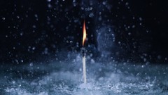 Macro water fire Candles