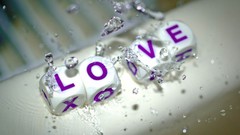 Macro water love dice