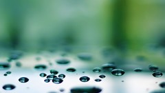 Macro water water drops blurred background