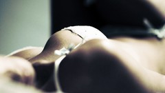 Macro woman close-up lingerie bra boobs