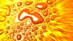 Macro yellow water orange close-up widescreen