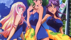 Macross frontier meganekko swimsuits