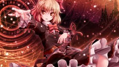 Magic Anime dress blondes anime girls short hair yellow eyes 