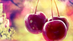 Magic cherries bokeh fruits