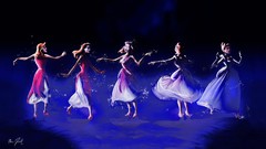 Magic Cinderella transformation sparkles artwork Disney Company 