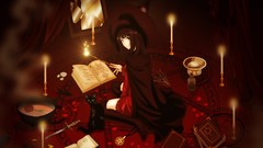 Magic hats witch circles thigh highs