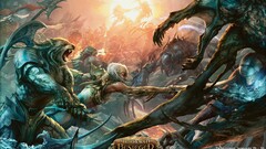 magic: the gathering artwork fantasy art creature battle