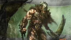 magic: the gathering warrior helmet video games fantasy art