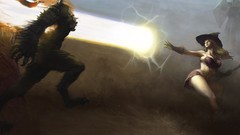 Magic witches League of Legends artwork Lux