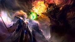 Magic woman blondes artwork fantasy art