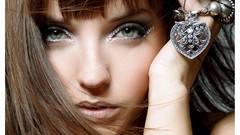 Magic woman faces stare