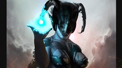 Magic woman masks artwork boobs fantasy art