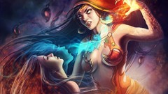 Magic woman witches fantasy art