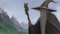 Magician sorcerer Gandalf fantasy art