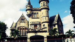 Magnificent Seven palm trees architecture fences abandoned 