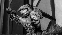 Magnum video games Halo 4 grayscale