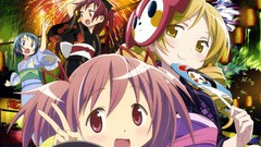 Mahou shoujo madoka magica kaname madoka tomoe mami sakura 