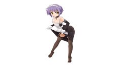 Maids Chibi purple hair