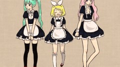 Maids hatsune miku vocaloid megurine luka kagamine rin Simple 