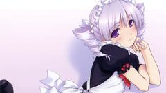 Maids twintails curly hair