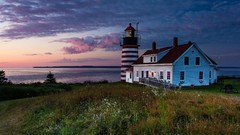 Maine USA houses skies