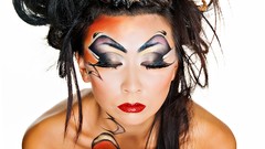 Makeup faces fashion Chinese brunettes