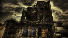 Man made building Halloween