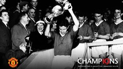 Manchester United cups soccer Football legend 1956 alex 