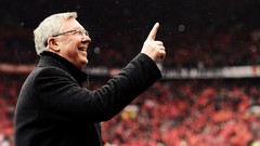 Manchester United soccer football coach Sir Alex Ferguson