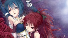 Manga anime girls mahou shoujo madoka magica sakura kyouko miki 