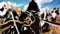 Manga bleach matsumoto rangiku kurosaki ichigo Kuchiki byakuya 