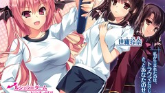 Manga pink hair anime girls brown eyes uniforms seifuku yasaka 